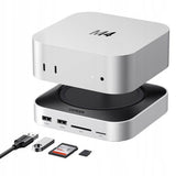 Hub USB UGREEN Docking station CM841 (65487), pentru Mac Mini M4, USB-C to 5x USB, 2x USB-C, SD/TF, M2 NVMe, 10Gbps, 8TB, 4cm, gri