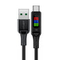 Cablu Acefast de date (C7-04), USB to Type-C, Incarcare rapida, 3A, Braided Nylon, 25.000 Bends, 1.2m, negru
