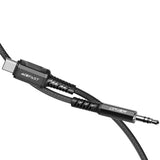 Adaptor Acefast, Audio Cable C1 08 Type-C to Jack 3 5mm Male Hi Fi DAC Digital Decoding Nylon Braided 1 2m Koff A3d2de