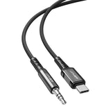 Adaptor Acefast, Audio Cable C1 08 Type-C to Jack 3 5mm Male Hi Fi DAC Digital Decoding Nylon Braided 1 2m Koff A3d2de