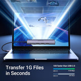 Hub USB UGREEN CM473 (20805), USB to Type-C, 4x USB, 5Gbps, gri