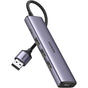 Hub USB UGREEN CM473 (20805), USB to Type-C, 4x USB, 5Gbps, gri