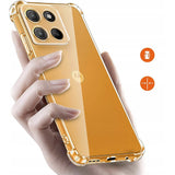 Husa pentru Motorola Moto G15, Techsuit Shockproof Clear Silicone, transparenta