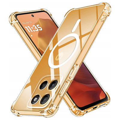 Husa pentru Motorola Moto G15, Techsuit Shockproof Clear Silicone MagSafe, transparenta