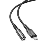 Adaptor Acefast, Audio Cable C1 05 Lightning to Jack 3 5mm Female Apple Hi Fi HD Music Decoding Mfi 0 18m Koff A3d2de