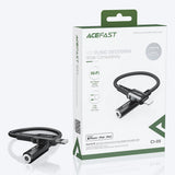 Adaptor Acefast, Audio Cable C1 05 Lightning to Jack 3 5mm Female Apple Hi Fi HD Music Decoding Mfi 0 18m Koff A3d2de