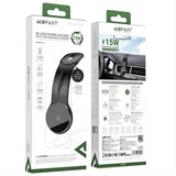 Suport auto Acefast cu Wireless Charging (D21), MagSafe, pentru Bord, Prindere magnetica, Incarcare rapida, 9V/3A, 15W, negru