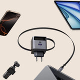 Incarcator retea UGREEN X614 (65822), USB, 2x Type-C, GaN, Incarcare rapidar, 45W, gri