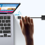 Adaptor UGREEN Ethernet Adapter CR111 (20256), USB3.0 to RJ45 1000Mbps, Plug&play, Intuitive LED Indicator, 0.1m, Negru