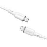 Cablu Acefast de date (C2-03), Type-C to Type-C, 60W, 3A, Incarcare rapida, 1.2m, negru