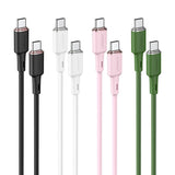 Cablu Acefast de date (C2-03), Type-C to Type-C, 60W, 3A, Incarcare rapida, 1.2m, negru