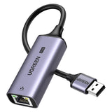 Adaptor UGREEN Ethernet Adapter CM648 (25051), USB to RJ45 LAN Port, Plug & Play, Windows, Macos, 1000Mbps, 5Gbps