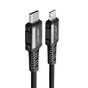 Cablu Acefast de date (C1-01), Type-C to Lightning, 30W, 3A, Incarcare rapida, MFi Certification, Nylon Braid, 1.2m, negru