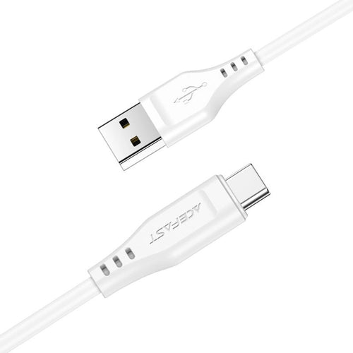 Cablu Acefast de date (C3-03), USB to Type-C, 60W, 3A, Incarcare rapida, 1.2m, alb