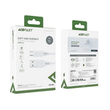 Cablu Acefast de date (C3-03), USB to Type-C, 60W, 3A, Incarcare rapida, 1.2m, alb