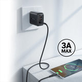 Cablu Acefast de date (C3-03), USB to Type-C, 60W, 3A, Incarcare rapida, 1.2m, alb