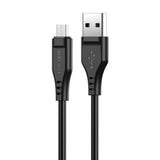 Cablu Acefast de date (C3-09), USB to Micro-USB, 2.4A, 480Mbps, 1.2m, alb