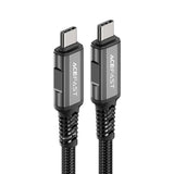 Cablu Acefast de date (C1-09), SuperCharge, Audio-Video, USB-C to USB-C, 40Gbps, 4K, 5A, 240W, PD3.1, USB4, 1m, negru