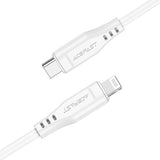 Cablu Acefast de date (C3-01), Type-C to Lightning, 30W, 3A, Incarcare rapida, 1.2m, alb