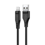 Cablu Acefast de date (C3-02), USB to Lightning, 2.4A, 480Mbps, MFi Certification, 1.2m, alb