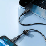 Cablu Acefast de date (C3-02), USB to Lightning, 2.4A, 480Mbps, MFi Certification, 1.2m, alb