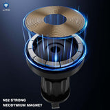 Suport auto Lito (LT-W05), pentru Grila ventilatie, cu N52 Neodymium Magnet, 360° Rotation, 32mm Wide Tail Clip Hook, negru