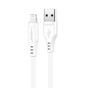 Cablu Acefast de date (C3-02), USB to Lightning, 2.4A, 480Mbps, MFi Certification, 1.2m, alb