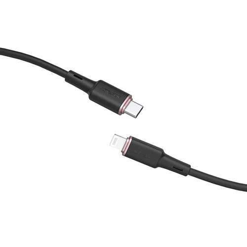 Cablu Acefast de date (C2-01), Type-C to Lightning, 30W, 3A, Incarcare rapida, MFi Certification, 1.2m, negru