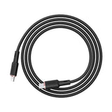 Cablu Acefast de date (C2-01), Type-C to Lightning, 30W, 3A, Incarcare rapida, MFi Certification, 1.2m, negru