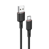 Cablu Acefast de date (C2-04), USB to Type-C, Incarcare rapida, 3A, 1.2m, negru
