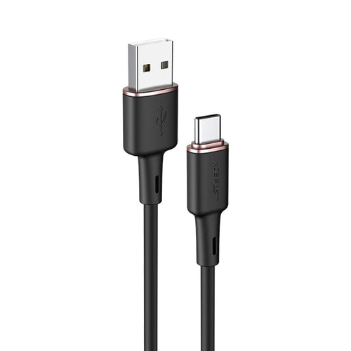 Cablu Acefast de date (C2-04), USB to Type-C, Incarcare rapida, 3A, 1.2m, negru