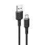 Cablu Acefast de date (C2-04), USB to Type-C, Incarcare rapida, 3A, 1.2m, negru