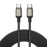 Cablu Lito de date (LD17), Type-C to Type-C, Incarcare rapida, Braided Nylon, negru