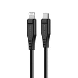 Cablu Acefast de date (C3-01), Type-C to Lightning, 30W, 3A, Incarcare rapida, 1.2m, alb