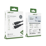 Cablu Acefast de date (C3-01), Type-C to Lightning, 30W, 3A, Incarcare rapida, 1.2m, alb