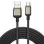 Cablu Lito de date (LD17), USB to Type-C, Incarcare rapida, Braided Nylon, negru