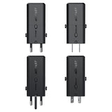 Adaptor pentru Calatorie Acefast (Z7), GaN, Type-C, EU, UK, Au, US, PD30W, Multifunctional Fast Charger, Mini Design, Negru