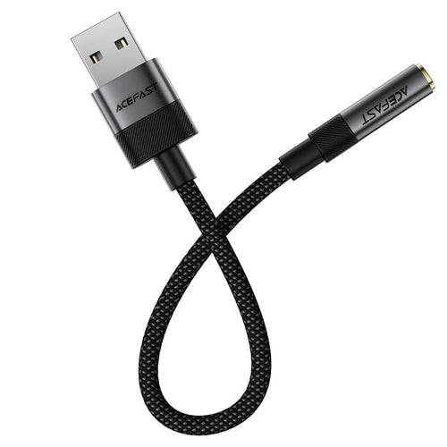 Adaptor Acefast Audio Adapter (J13), USB Male to Jack 3.5mm Female, Plug & Play, High-Fidelity Sound, No Delay, 15cm