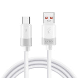 Cablu Lito de date Liquid Silicon (LD07), USB to Type-C, Incarcare rapida, Anti-freeze, Anti-fire, alb