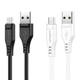 Cablu Acefast de date (C3-09), USB to Micro-USB, 2.4A, 480Mbps, 1.2m, alb