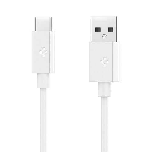 Cablu Spigen de date Essential EB6010AC (ACA08715), Incarcare rapida, USB to Type-C, 60W, 480Mbps, 1m, alb