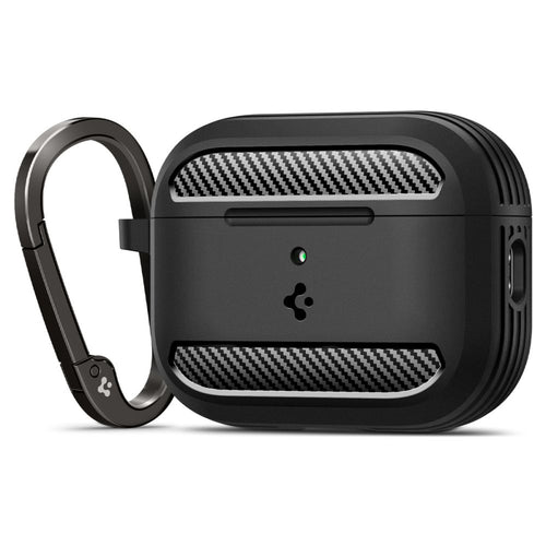 Husa casti pentru AirPods Pro 3, Spigen, Rugged Armor Acs09822 Matte, negru