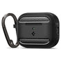 Husa casti pentru AirPods Pro 3, Spigen, Rugged Armor Acs09822 Matte, negru