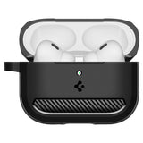 Husa casti pentru AirPods Pro 3, Spigen, Rugged Armor Acs09822 Matte, negru