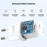 Incarcator retea Lito (LC11), Type-C Output, PD30W, GaN, Real Time Protection, EU Plug, alb
