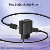 Incarcator retea Lito (LC17L), cu Lightning Cable Included, Type-C Output, PD30W, GaN, PC Fireproof, EU Plug, negru