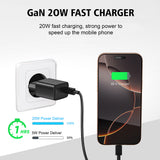 Incarcator retea Lito (LC13L), cu Lightning Cable Included, Type-C, PD20W, GaN, PC Fireproof, EU Plug, negru