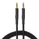 Adaptor, Lito Audio Cable La02 Jack to Jack 3 5mm Zero Signal Loss Nylon Braided 1m Koff A3d2de, Negru