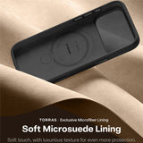 Husa pentru iPhone 17 Pro, Torras Qpro Silicone Series, alb
