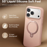 Husa pentru iPhone 17 Pro Max, Torras Qpro Silicone Series, alb